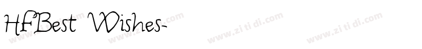 HFBest Wishes字体转换